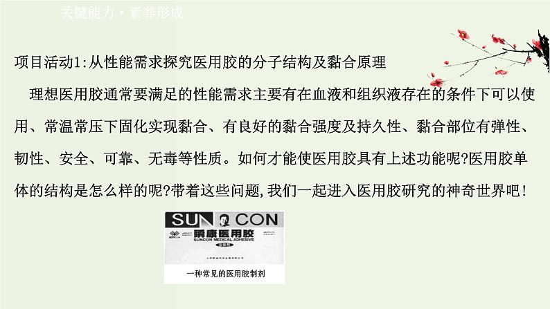 鲁科版高中化学选择性必修3第2章官能团与有机化学反应烃的衍生物微项目探秘神奇的医用胶__有机化学反应的创造性应用课件07