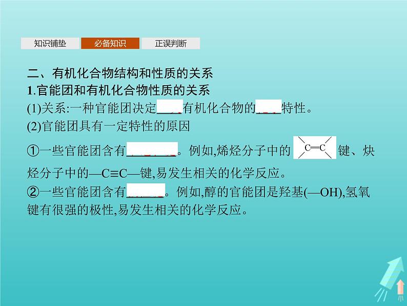 鲁科版高中化学选择性必修3第1章有机化合物的结构与性质烃第2节第2课时有机化合物的同分异构现象有机化合物结构与性质的关系课件第7页