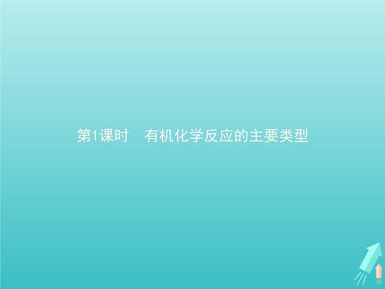 鲁科版高中化学选择性必修3第2章官能团与有机化学反应烃的衍生物第1节第1课时有机化学反应的主要类型课件第1页