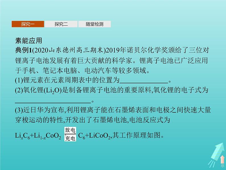 鲁科版高中化学选择性必修3第3章有机合成及其应用合成高分子化合物微项目改进手机电池中的离子导体材料课件08