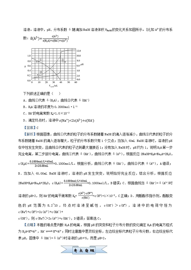 高考化学小题必练13酸碱中和滴定及应用含答案第2页