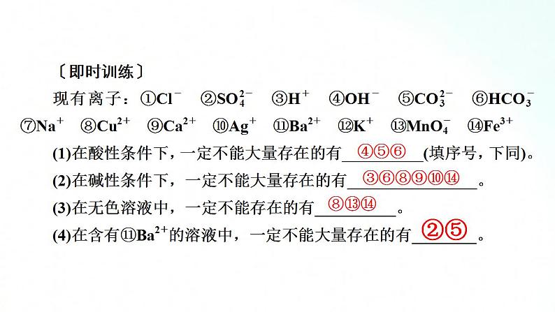 人教版化学必修一 1.2.3 离子反应的综合应用 课件第7页