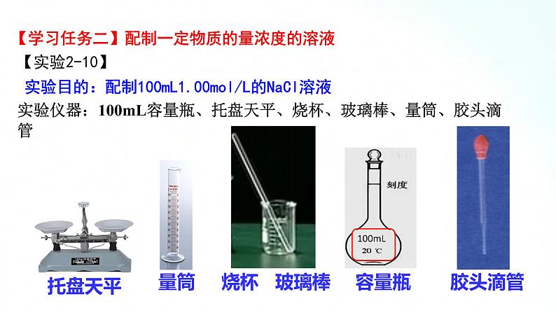 人教版化学必修一 2.3.3 配制一定物质的量浓度的溶液 课件05