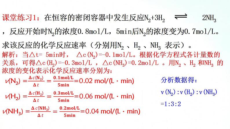 人教版化学选择性必修一 2.1.1化学反应速率 课件+视频素材06