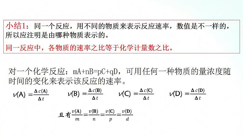 人教版化学选择性必修一 2.1.1化学反应速率 课件+视频素材07