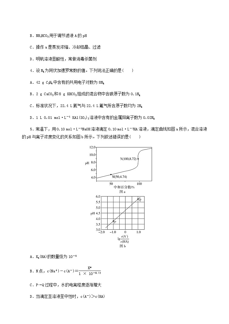 高考化学二轮复习提升模拟卷1含答案第2页