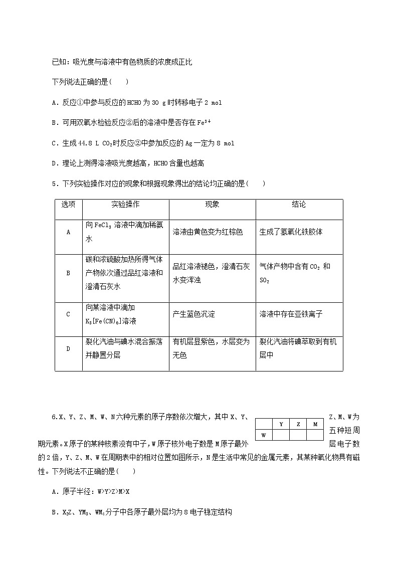 高考化学二轮复习提升模拟卷3含答案第2页