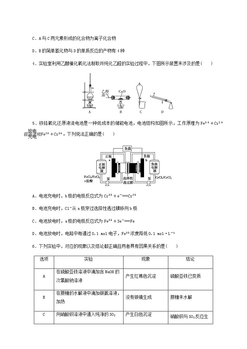 高考化学二轮复习提升模拟卷4含答案第2页