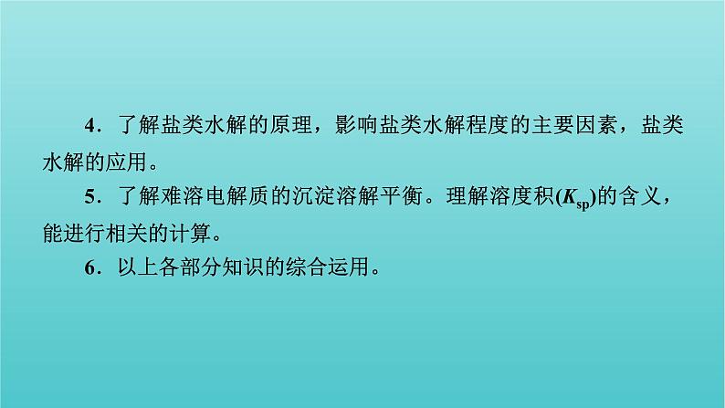 高考化学二轮复习专题9电解质溶液课件06