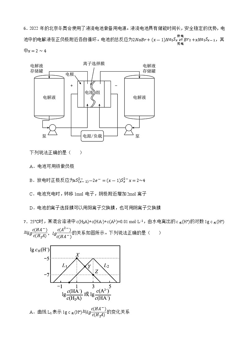 2022届江西省鹰潭市市一中高三第二次模拟考试理科综合化学试题含解析03