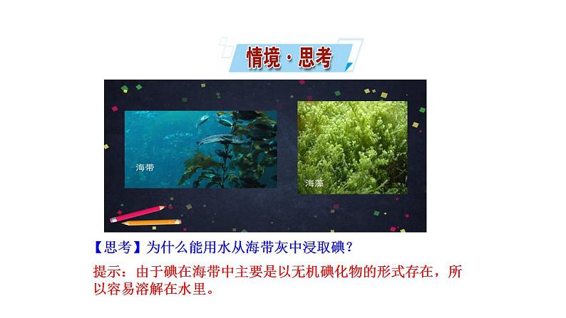 微项目 海带提碘与海水提溴——体验元素性质递变规律的实际应用 课件 2022-2023学年高一化学鲁科版（2019）必修第二册第2页