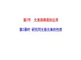 1.3.2 研究同主族元素的性质 课件 2022-2023学年高一化学鲁科版（2019）必修第二册