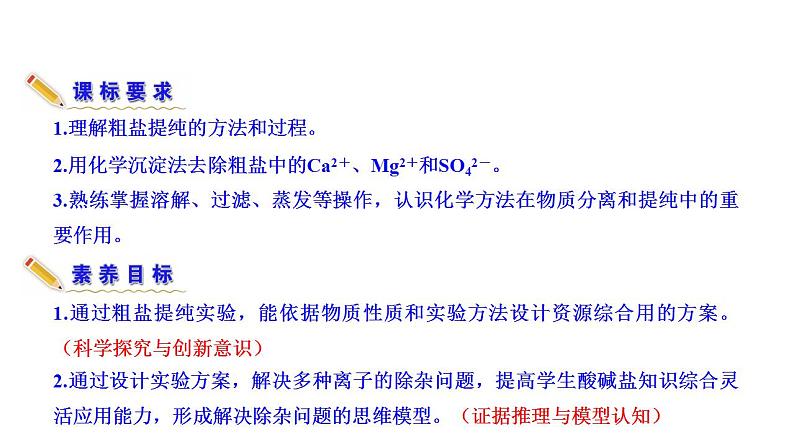 必做实验：粗盐中杂质离子的去除 课件（16张） 2022-2023 苏教版 高中化学 必修第一册第3页