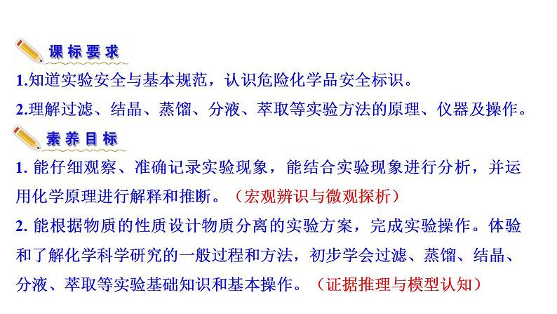 2.1.1 实验安全 物质的分离与提纯 课件（30张） 2022-2023 苏教版 高中化学 必修第一册 第3页