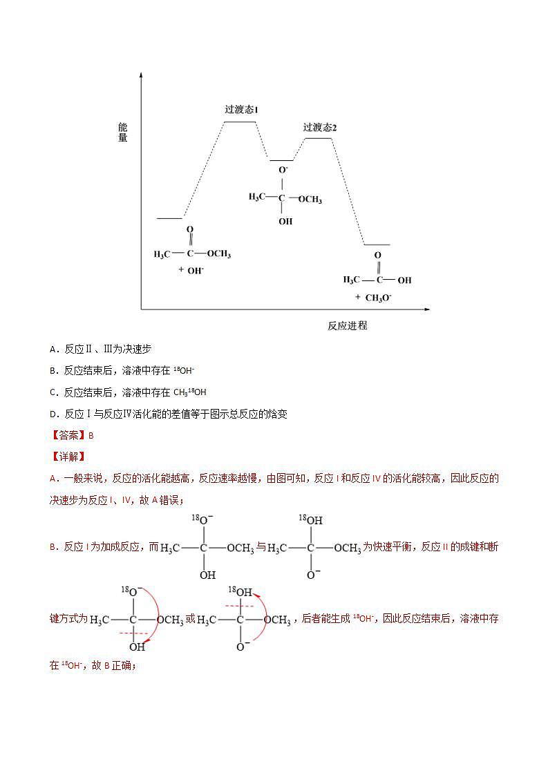 2020-2022近三年高考化学真题汇编（新高考）专题07 化学反应中的能量变化及反应机理+答案解析03
