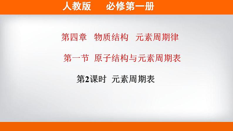 高中化学必修一 专题4.1.2 元素周期表备课堂课件））第1页