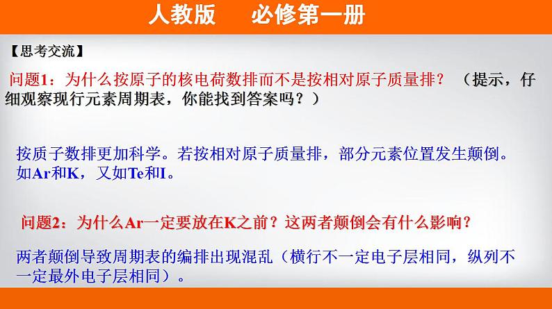 高中化学必修一 专题4.1.2 元素周期表备课堂课件））第8页