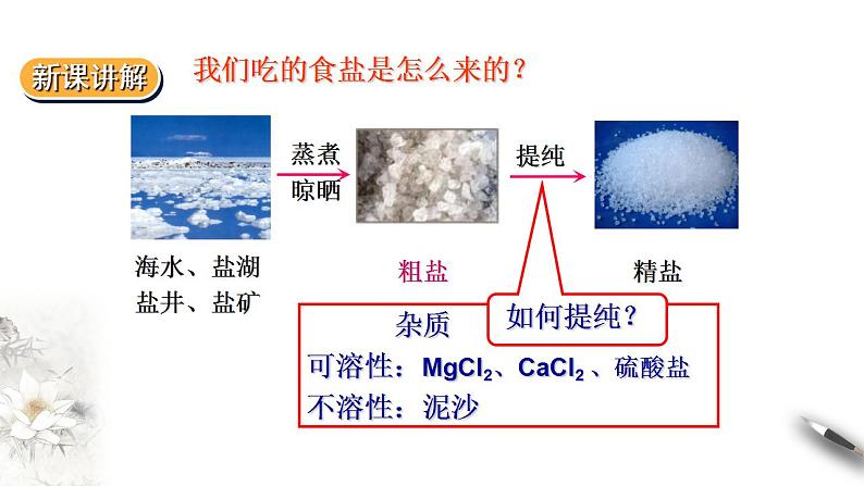 高中化学必修2 5.4《用化学沉淀法去除粗盐中的杂质离子》第4页