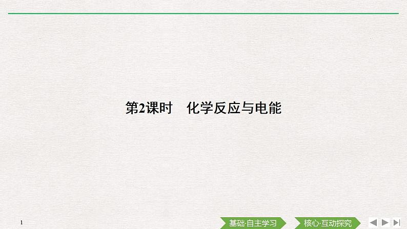 高中化学必修2 第2课时 化学反应与电能 课件01