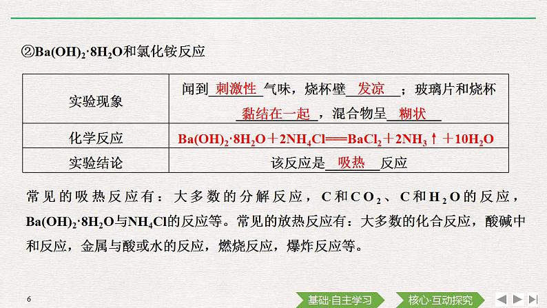 高中化学必修2 第1课时 化学反应与热能第6页