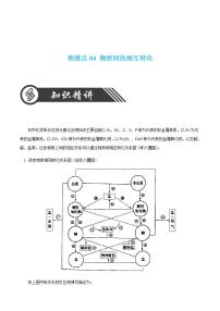 衔接点04  物质间的相互转化-2022年高一化学预科班 含答案 解析