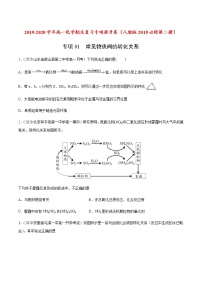 高中化学必修2 专项01 常见物质间的转化关系20192020学年新原卷版）