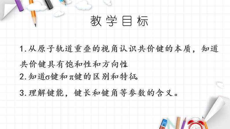 高中化学选择性必修二  2.1 共价键 课件第2页