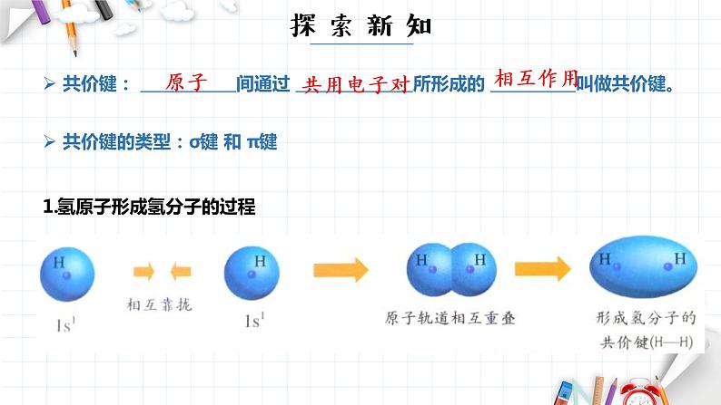 高中化学选择性必修二  2.1 共价键 课件第8页