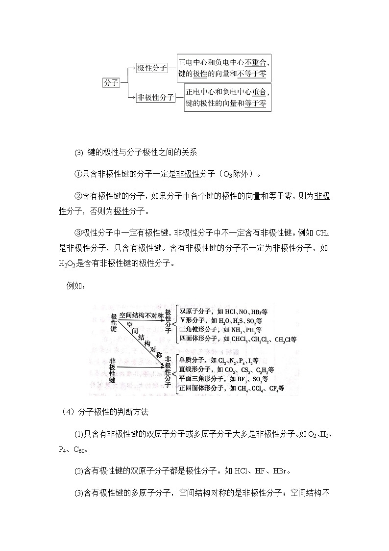 高中化学选择性必修二  2.3分子结构与物质的性质 讲义02