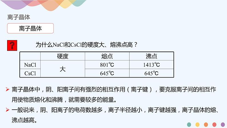 高中化学选择性必修二  3.3.2 离子晶体 过渡晶体与混合型晶体课件下学期（共27张）06