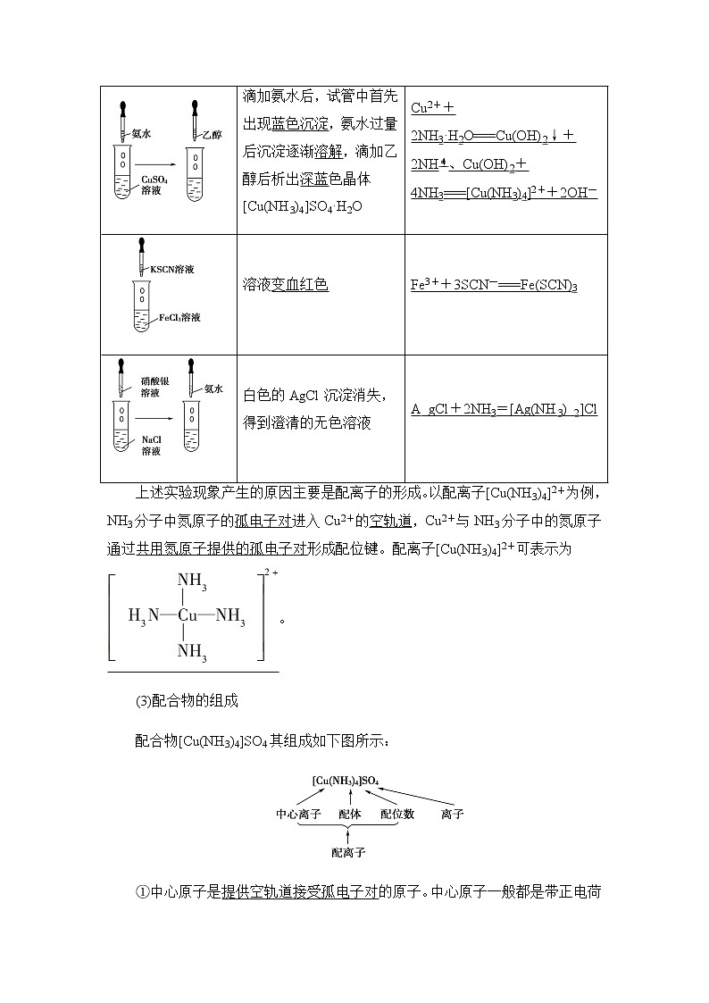 高中化学选择性必修二  3.4 配合物与超分子 学案02
