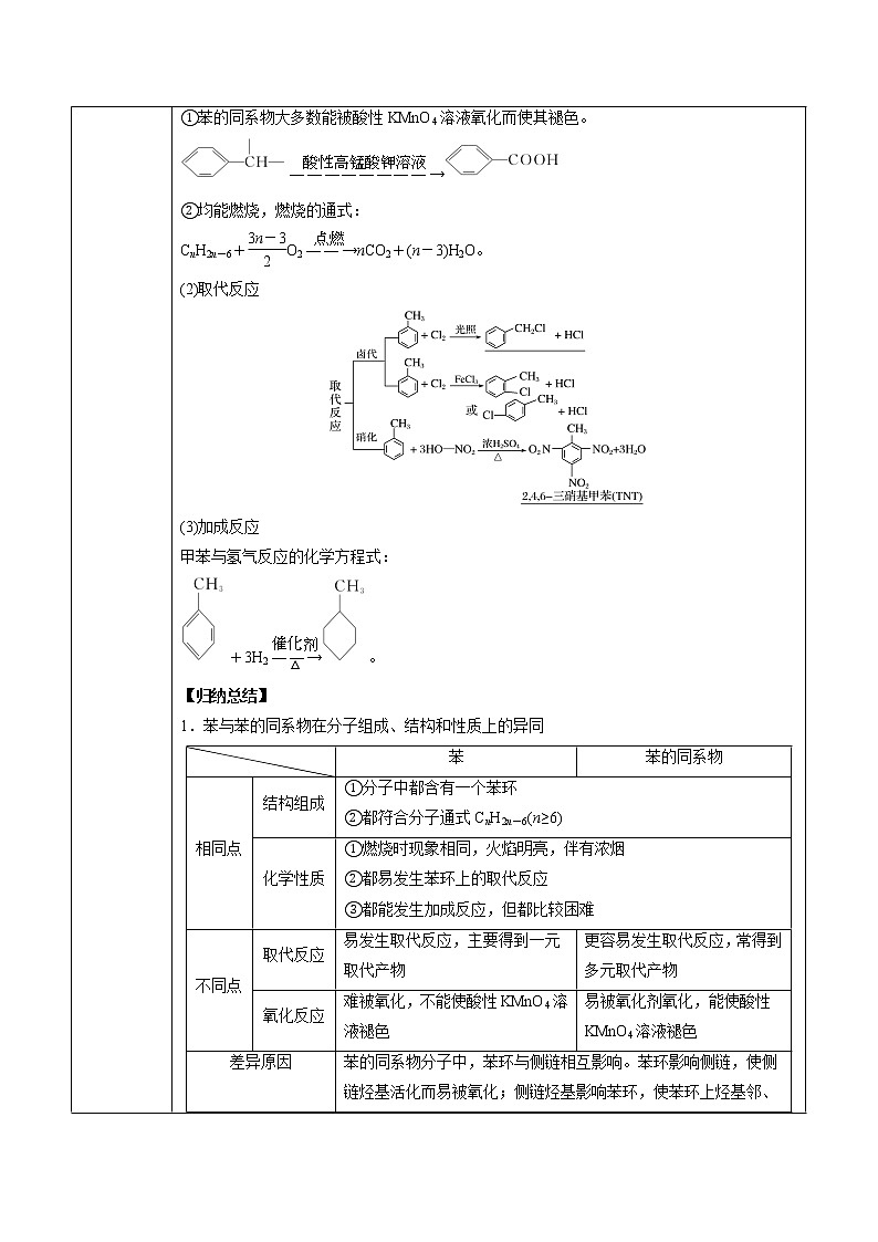高中化学选择性必修三 第2章 第3节 芳香烃 讲义03