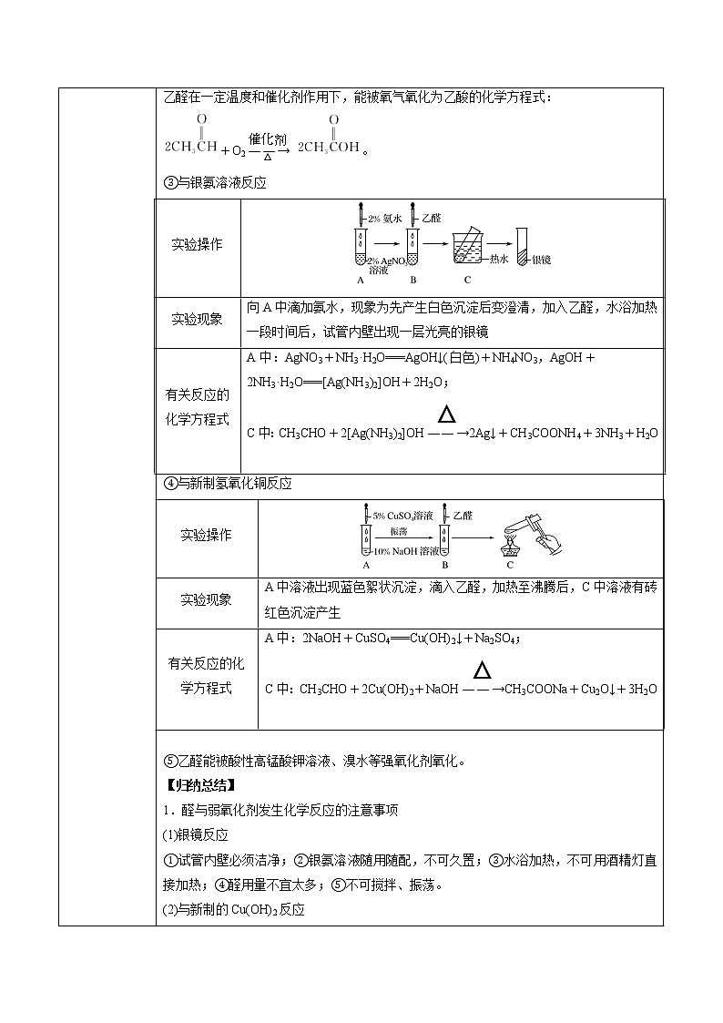 高中化学选择性必修三 第3章 第3节 醛　酮 讲义02