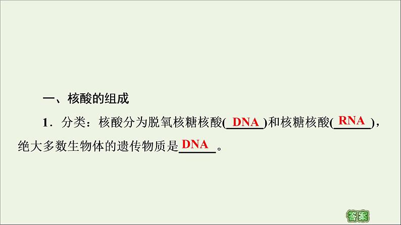 高中化学选择性必修三 第4章生物大分子第3节核酸课件第5页