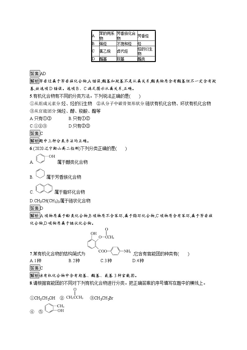 高中化学选择性必修三 第一章　第一节　第1课时　有机化合物的分类方法　有机化合物中的共价键第2页
