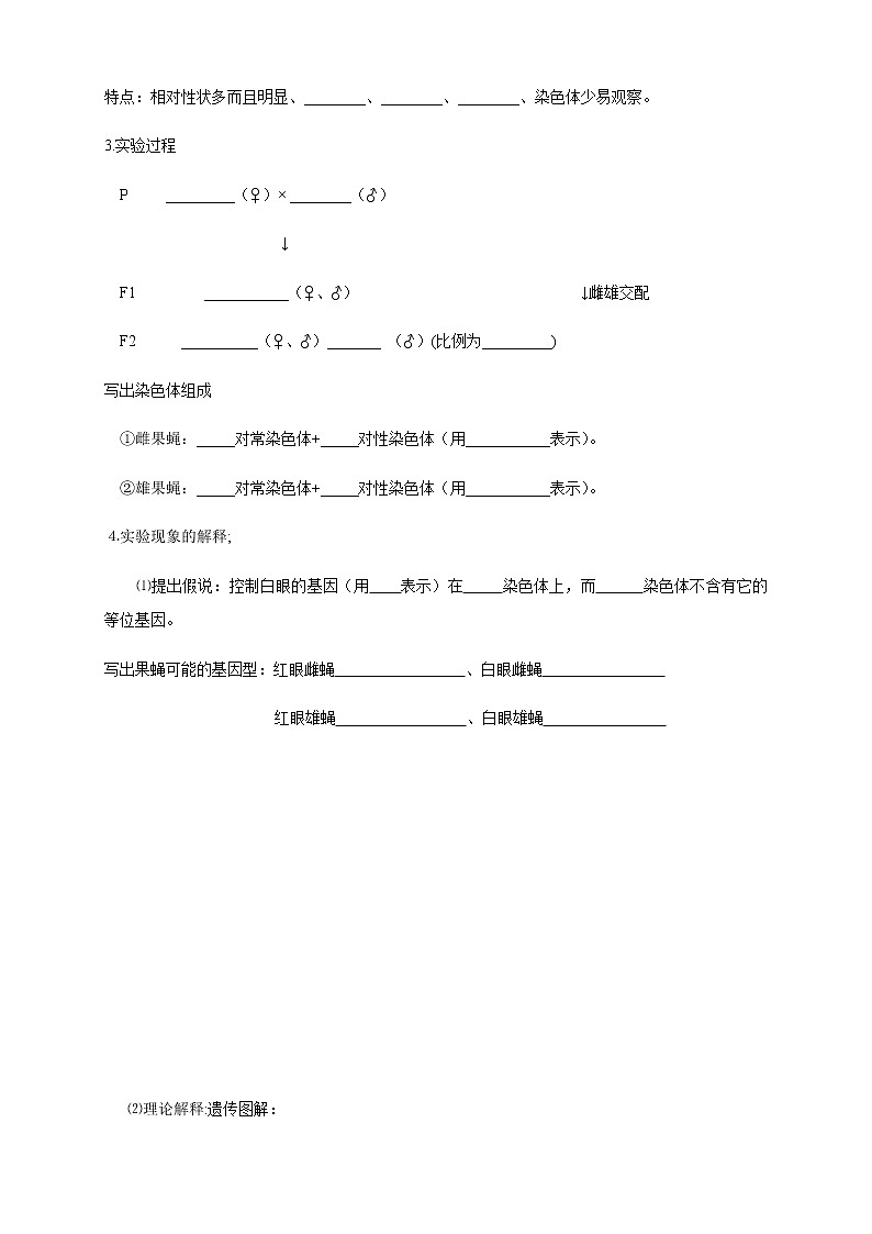 【新教材精创】2.2 基因在染色体上 导学案（1）-人教版高中生物必修2遗传与进化02