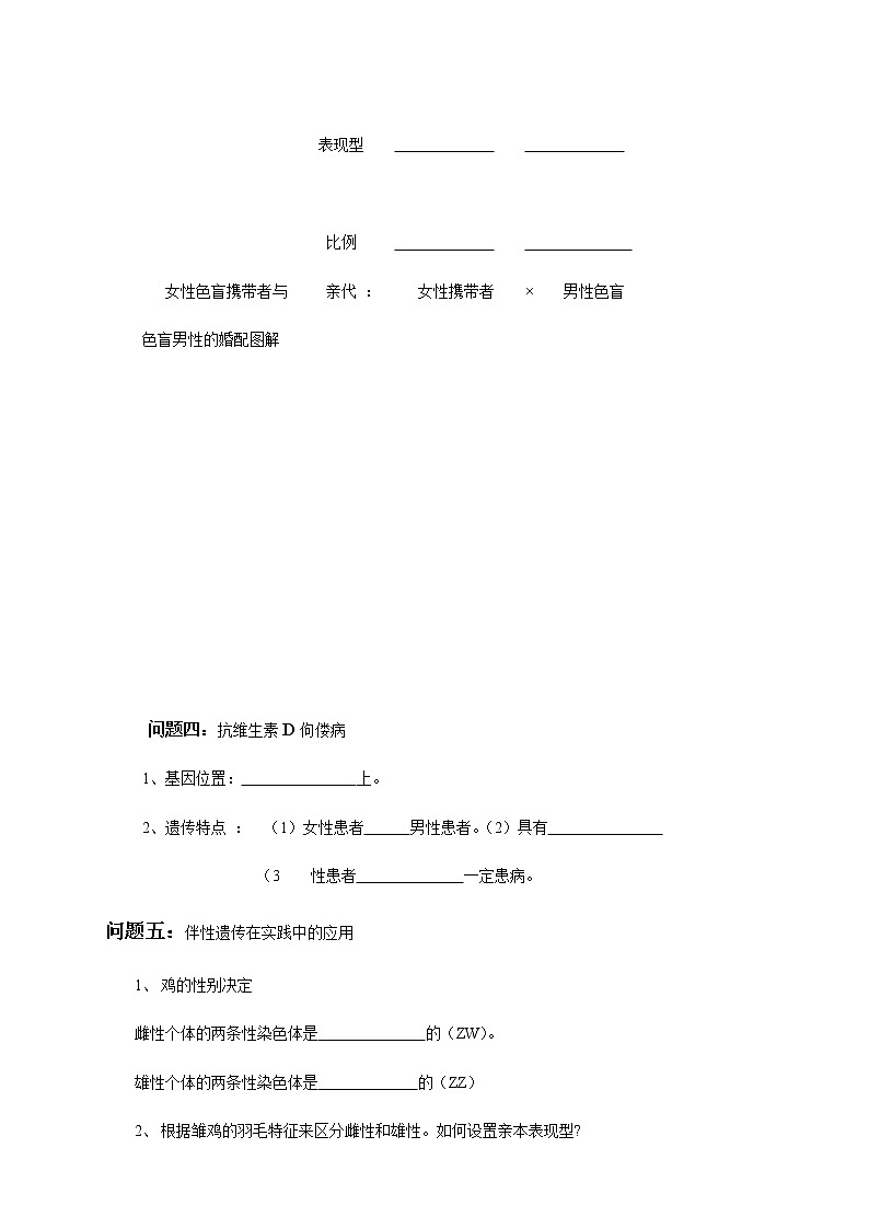 【新教材精创】2.3 伴性遗传 导学案（1）-人教版高中生物必修2遗传与进化03