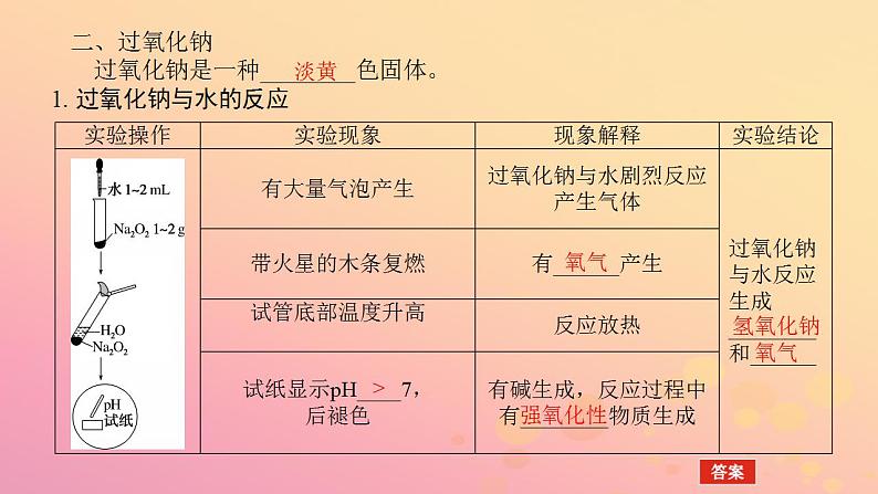 2022_2023学年新教材高中化学第二章海水中的重要元素__钠和氯第一节钠及其化合物第2课时钠的氧化物课件新人教版必修第一册第8页