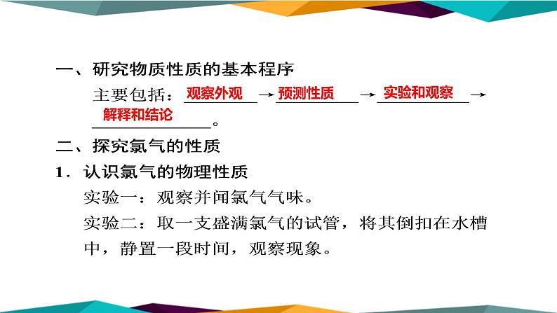 山东科技版高中化学必修第一册 1.2.2《研究物质性质的基本程序》课件PPT03