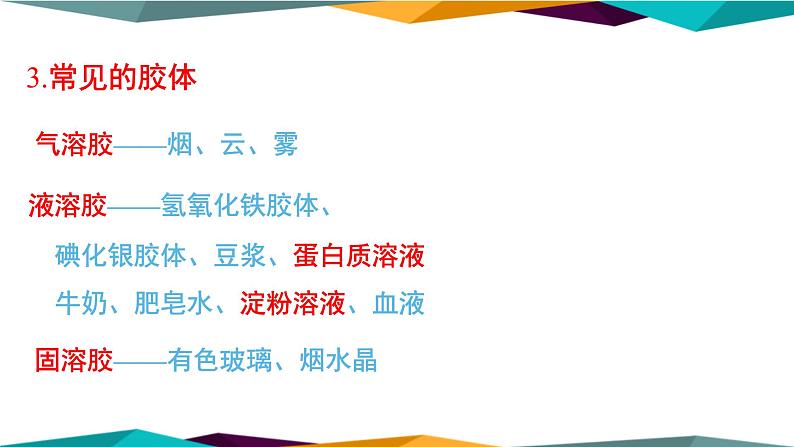 山东科技版高中化学必修第一册 2.1.2《一种重要的混合物——胶体》课件PPT08