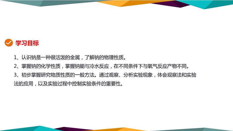 山东科技版高中化学必修第一册 1.2.1《研究物质性质的基本方法》课件PPT02