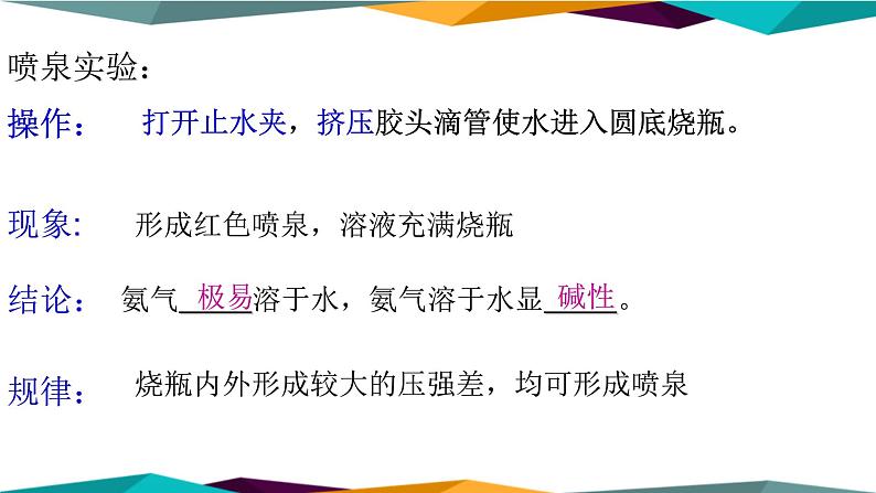 山东科技版高中化学必修第一册 3.3.2《氨与铵态氮肥》课件PPT第6页