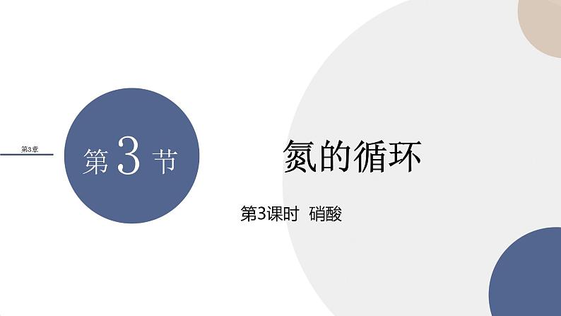 山东科技版高中化学必修第一册 3.3.3《硝酸》课件PPT》课件PPT01