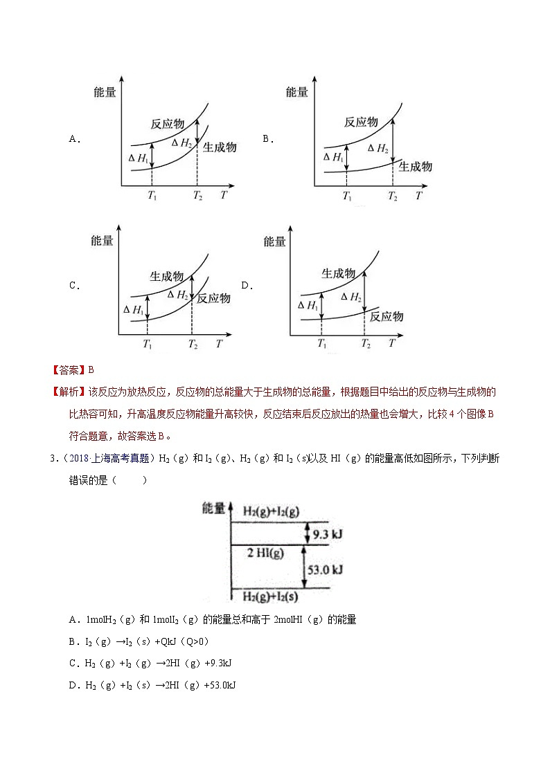 十年（2013-2022）高考化学真题分项汇编（全国通用）专题27  化学反应与能量变化（教师版）第2页