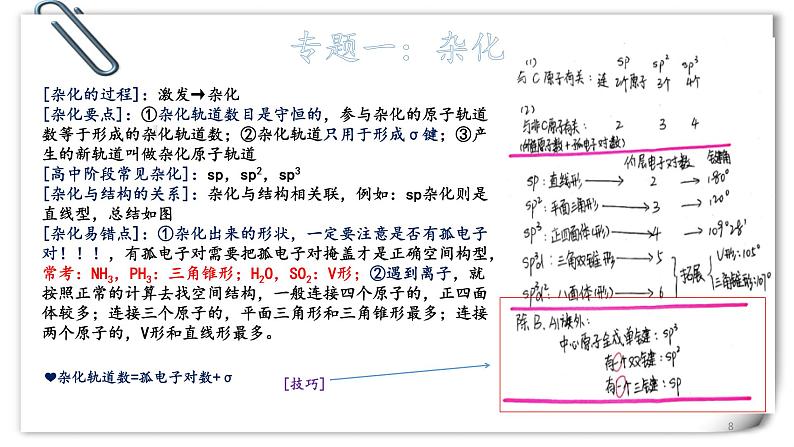 2022届高三化学一轮复习 物质结构与性质知识点 课件08