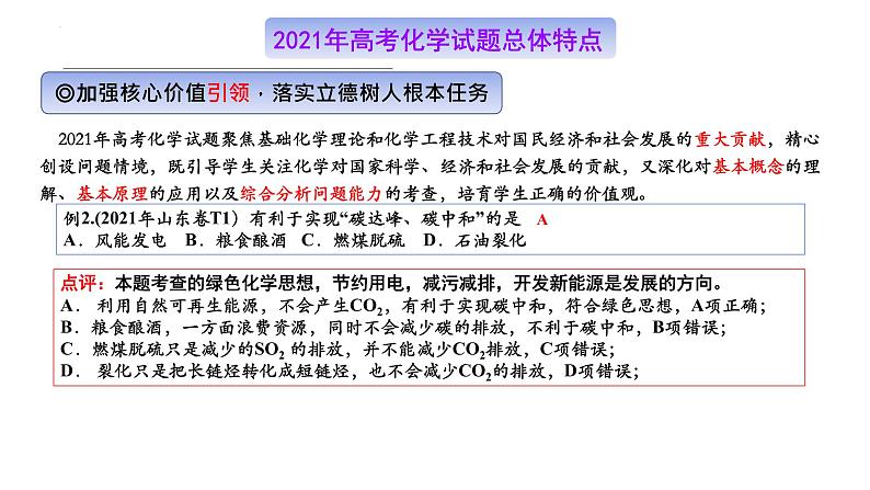 2022届高三化学一轮复习 第1讲：高考创新性考查与应对策略 课件第8页