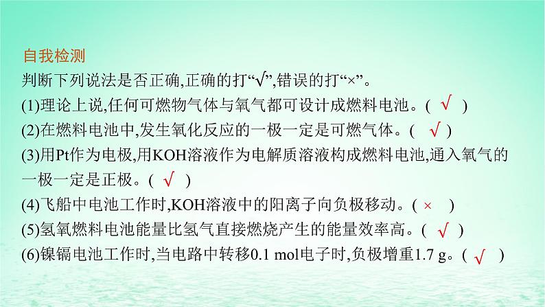 2022_2023学年新教材高中化学第1章化学反应与能量转化微项目设计载人航天器用化学电池与氧气再生方案课件鲁科版选择性必修108