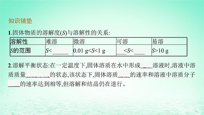 2022—2023学年新教材高中化学鲁科版选择性必修1第3章物质在水溶液中的行为第3节沉淀溶解平衡（课件+课后习题）05