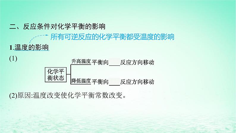 2022—2023学年新教材高中化学鲁科版选择性必修1第2章化学反应的方向限度与速率第2节化学反应的限度第2课时反应条件对化学平衡的影响（课件+课后习题）08