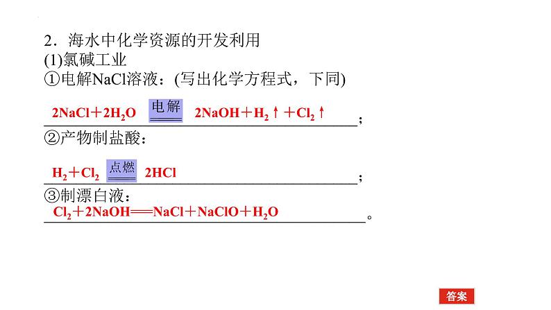 2023届高考全国通用版化学一轮考点复习4.5海水资源的开发利用　环境保护和绿色化学课件第6页